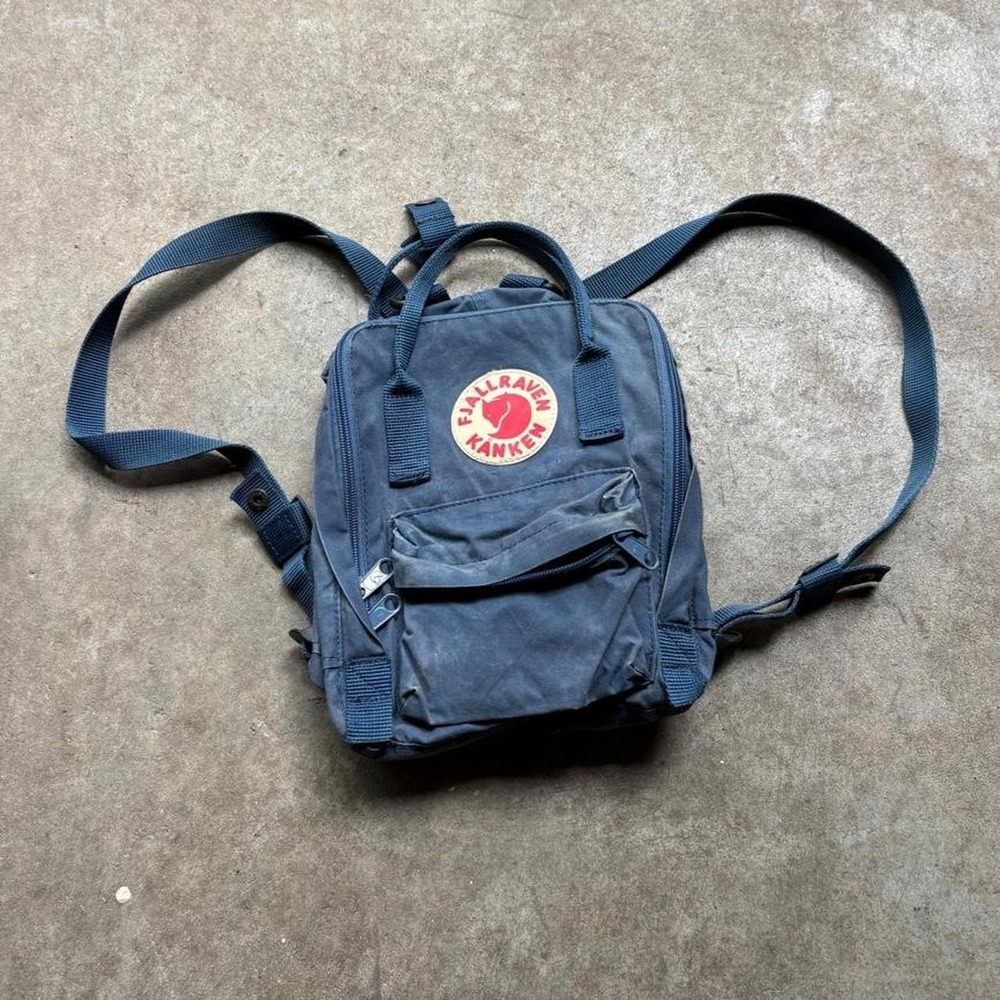 Navy blue Fjallraven Kanken backpack